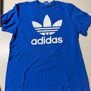 Adidas Blue Short Sleeve Tees with Iconic Branding